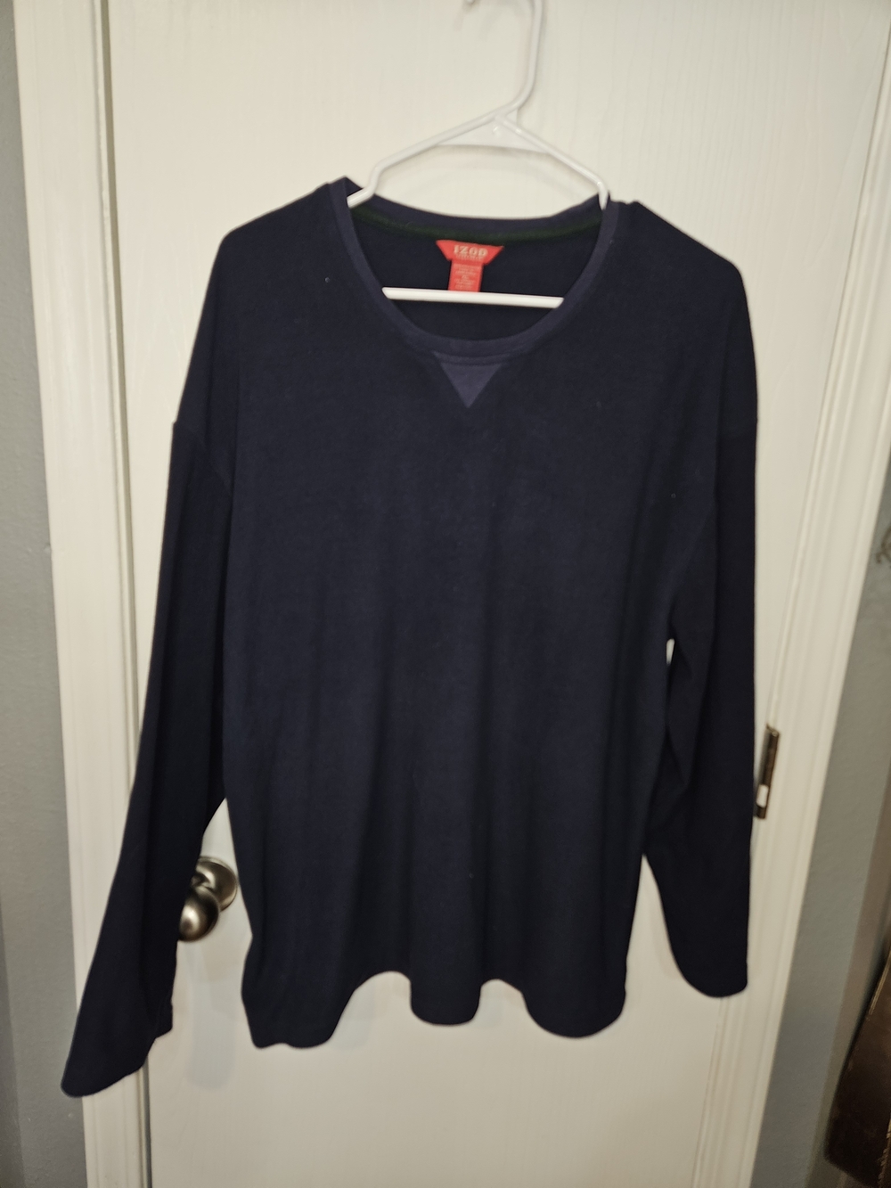 Izod Men's Navy Crewneck Sleepwear  Sweater